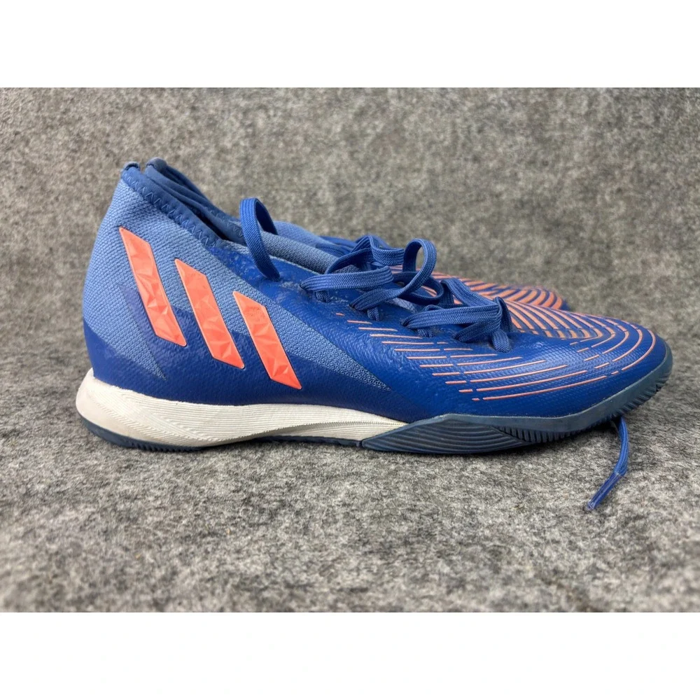 Adidas Predator Edge.3 Indoor Soccer Shoes Mens 8.5 Blue Orange GX0021 Cleats